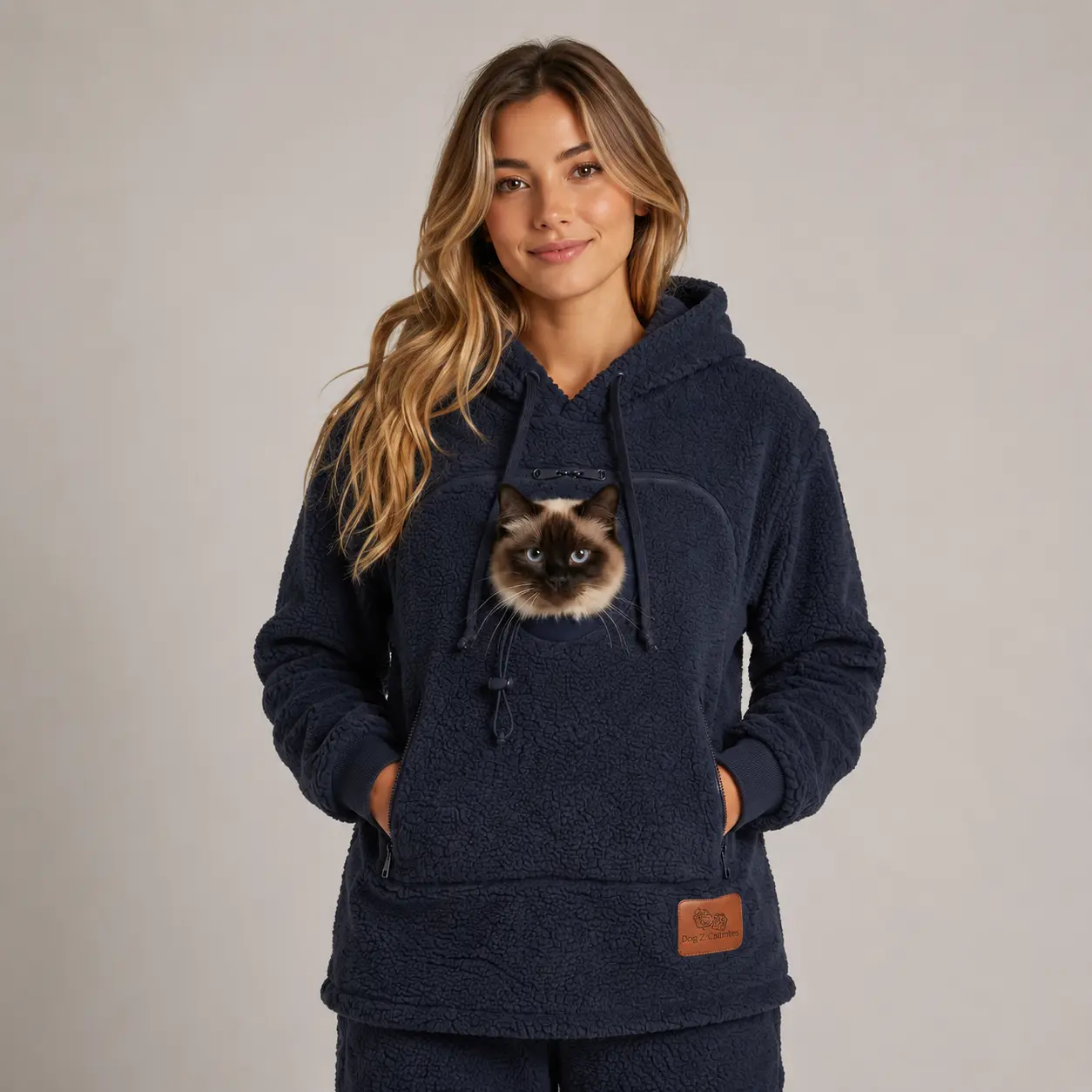 CozyPaw hoodie in Navy
